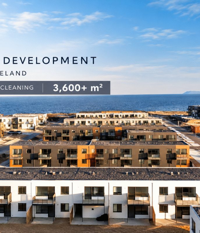 Desarrollo residencial costero en Islandia